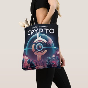 Bolso De Tela Crypto Planet