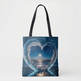 Bolso De Tela Crystal Heart under the Stars