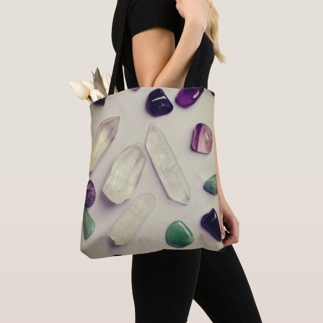 Bolso De Tela Crystals Gems Yoga Energy Tote Bag (Detalle)