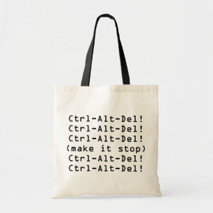 Bolso De Tela Ctrl-Alt-Del