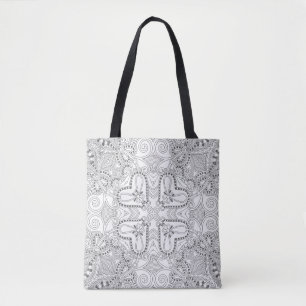 Bolso De Tela Cuadrado 2 del Doodle