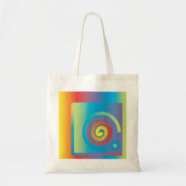 BOLSO DE TELA CUADRADO ESPIRAL