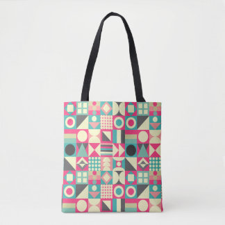 Bolso De Tela Cuadrados abstractos 110419