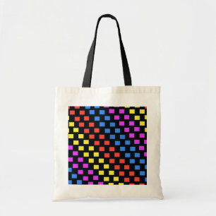 Bolso De Tela Cuadrados coloridos