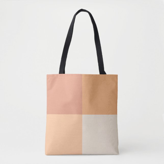 Bolso De Tela Cuadrados de bonito (Anverso)