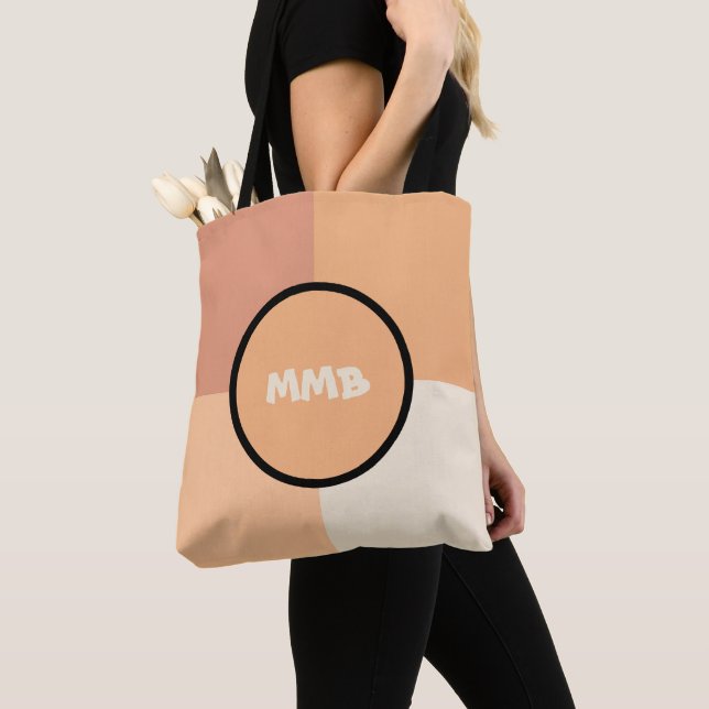 Bolso De Tela Cuadrados de bonito (Detalle)