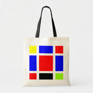 Bolso De Tela Cuadrados de color 02