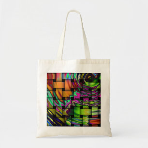Bolso De Tela cuadrados de vidrio
