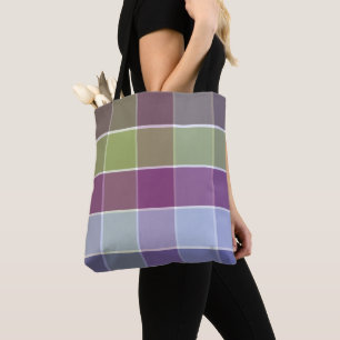 Bolso De Tela Cuadrados minimalistas modernos de moda