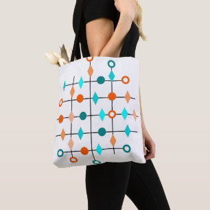 Bolso De Tela Cuadrícula de átomo