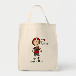 Bolso De Tela Cuadro camisetas y regalos del palillo del fútbol