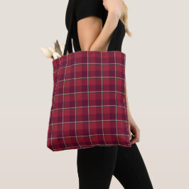 Bolso De Tela Cuadro de ladrillo viejo y Cab Sav