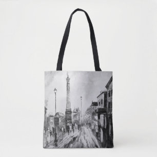 Bolso De Tela Cuadros artísticos en blanco y negro.