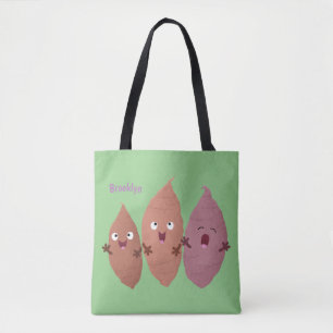 Bolso De Tela Cuadros cantando batatas personalizado verduras