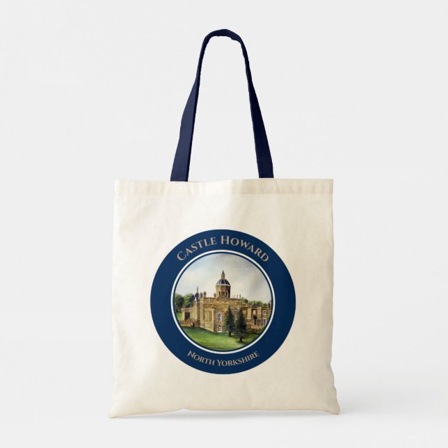 Bolso De Tela Cuadros de acuarela de Castle Howard North Yorkshi (Reverso)
