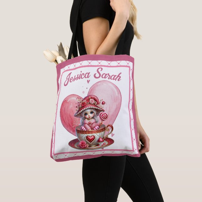 Bolso De Tela Cuadros De Tacup (Detalle)