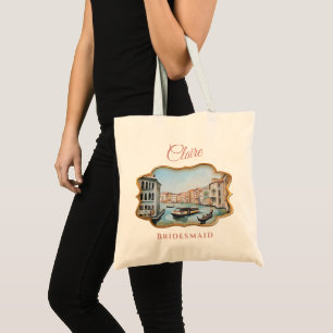 Bolso De Tela Cuadros del Gran Canal, Venecia, Italia Bridesmaid