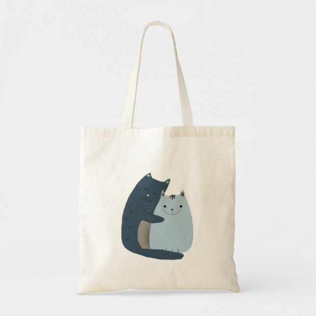 Bolso De Tela Cuadros gatos abrumadores arte (Frente)