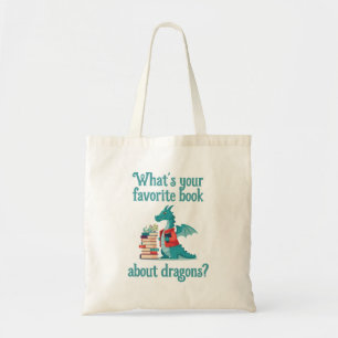 Bolso De Tela ¿Cuál es tu libro favorito sobre dragones?