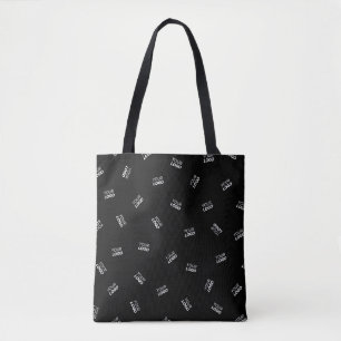 Bolso De Tela Cualquier logotipo o imagen subida   Patrón disper