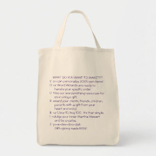 BOLSO DE TELA ¡CUALQUIER PERSONA, CUALQUIER COSA CUALQUIER