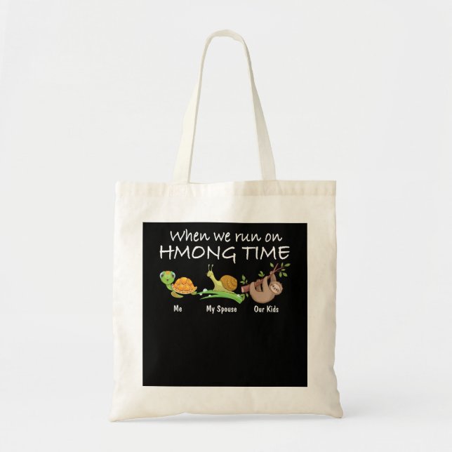 Bolso De Tela Cuando Corremos En Hmong (Frente)