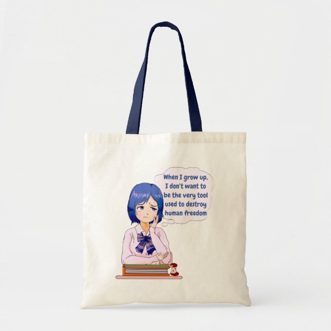 Bolso De Tela Cuando crezca tote (Frente)