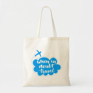 Bolso De Tela Cuando en duda la nube de viajes