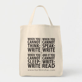 Bolso De Tela Cuándo escribir el tote del ultramarinos