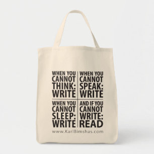 Bolso De Tela Cuándo escribir el tote del ultramarinos