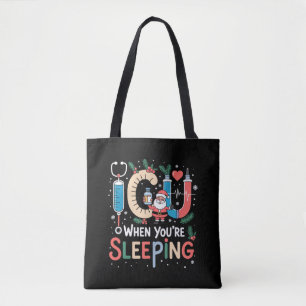 Bolso De Tela Cuando estás durmiendo Enfermera de UCI divertida