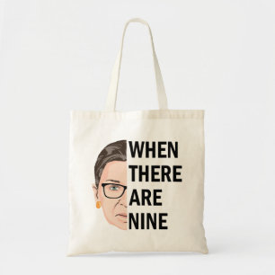 Bolso De Tela Cuando hay nueve - RBG notorio