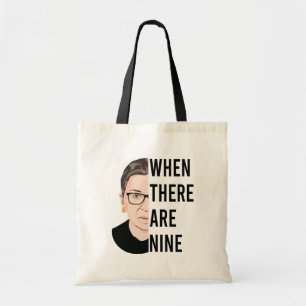 Bolso De Tela Cuando Hay Nueve - RGB, Ruth Bader Ginsburg
