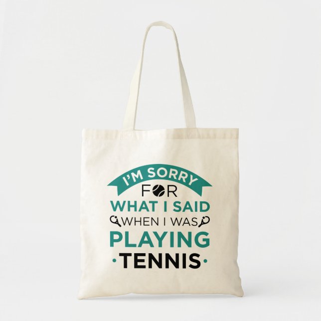 Bolso De Tela Cuando Jugaba Tenis (Frente)