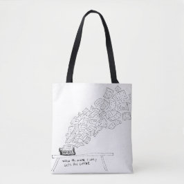 Bolso De Tela Cuando la Musa Finalmente Toma Su Café