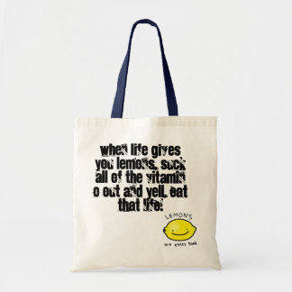 Bolso De Tela Cuando la vida le da los limones…