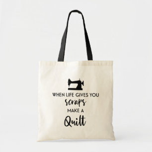 Bolso De Tela Cuando la vida te dé grietas, haz un montón // d