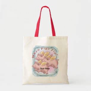 Bolso De Tela Cuando los cerdos vuelan