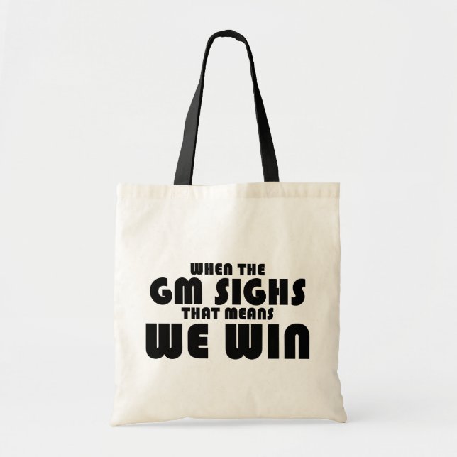 Bolso De Tela Cuando suspira el GM (Frente)