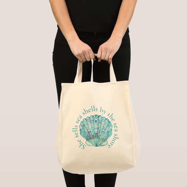 Bolso De Tela Cuartel del mar de Aqua (Anverso (producto))