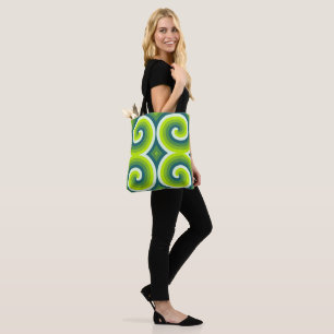 Bolso De Tela Cuarteto Esmeralda Vortex