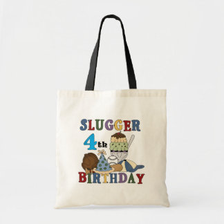 Bolso De Tela Cuarto cumpleaños del beisbolista