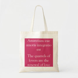 Bolso De Tela Cuartos de amantes - Cita de Terence