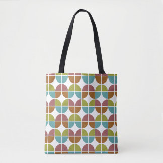 Bolso De Tela Cuartos retro multicolor