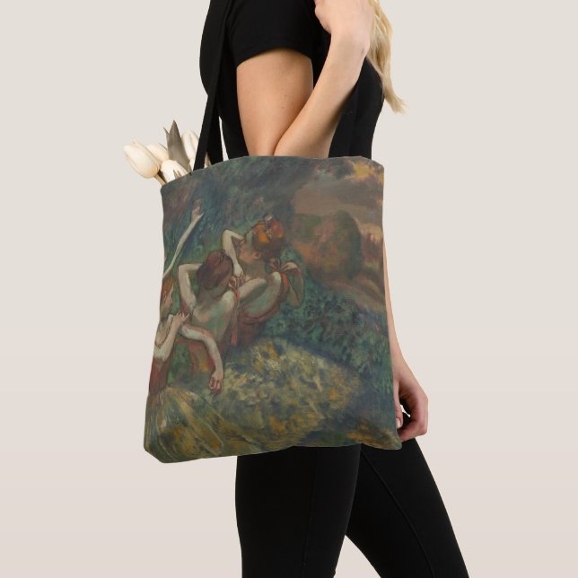 Bolso De Tela Cuatro bailarines de Edgar Degas, Ballet Arte Fino (Detalle)
