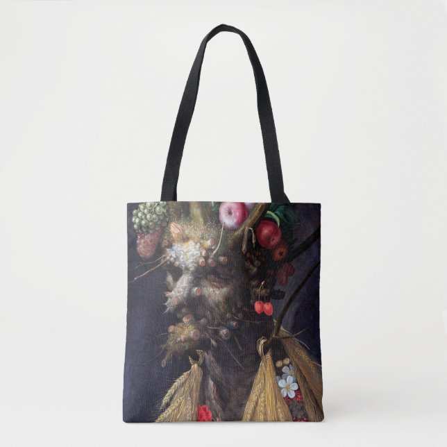 Bolso De Tela Cuatro estaciones en una sola cabeza, Arcimboldo (Anverso)
