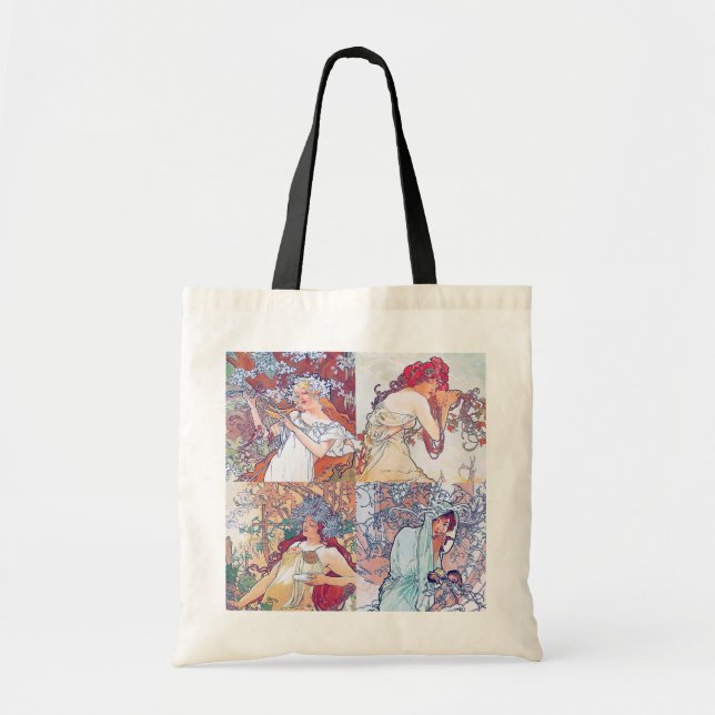 Bolso De Tela Cuatro estaciones, Mucha (Frente)