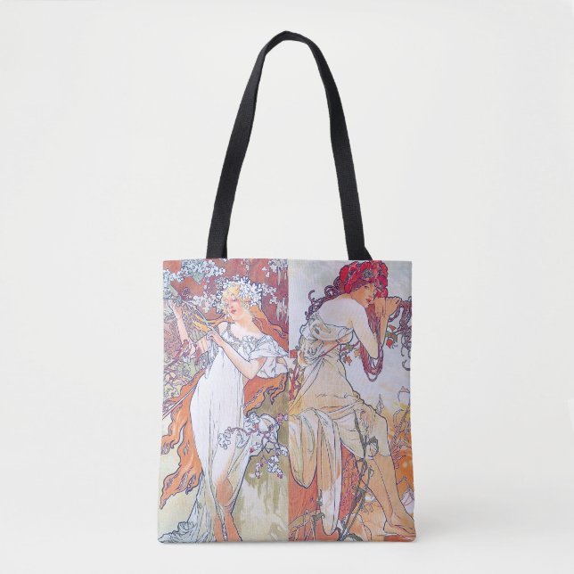 Bolso De Tela Cuatro estaciones, Mucha (Anverso)