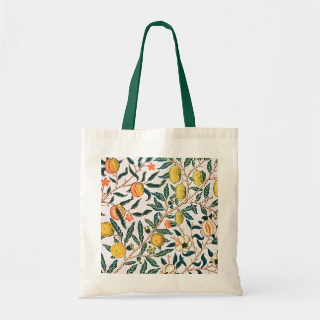 Bolso De Tela Cuatro frutas, William Morris (Frente)
