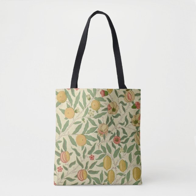 Bolso De Tela Cuatro Frutas, William Morris (Anverso)